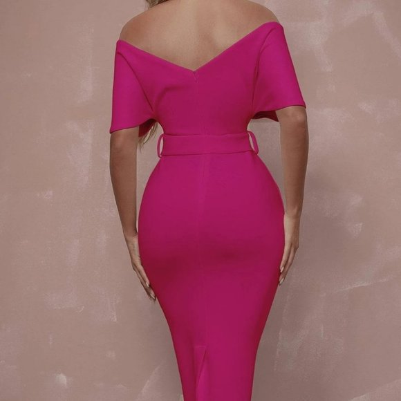 Pink Preppy Womens bodycon Dress - Picture 2 of 5
